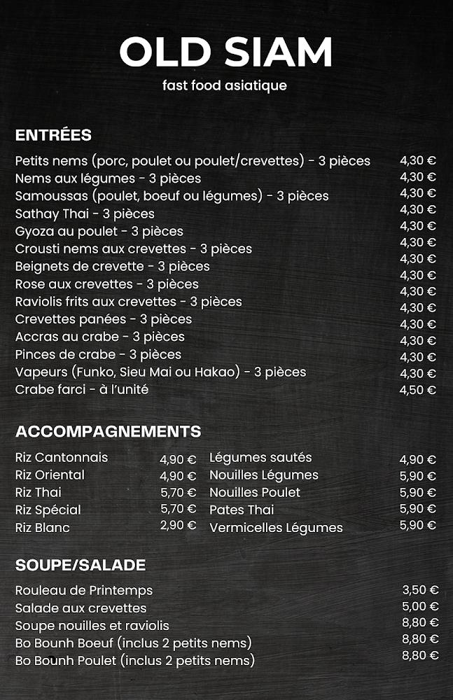 Old Siam - Menu Image 1