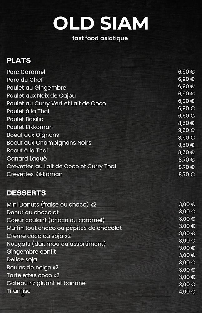 Old Siam - Menu Image 2